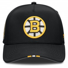 Бейсболка Boston Bruins Fanatics Black 2025 NHL Draft Authentic Pro On-Stage Podium A-Frame