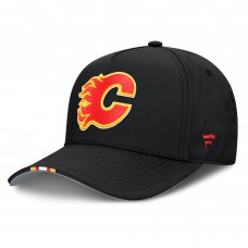 Бейсболка Calgary Flames Fanatics Black 2025 NHL Draft Authentic Pro On-Stage Podium A-Frame