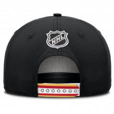Бейсболка Calgary Flames Fanatics Black 2025 NHL Draft Authentic Pro On-Stage Podium A-Frame