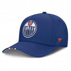 Бейсболка Edmonton Oilers Fanatics Royal 2025 NHL Draft Authentic Pro On-Stage Podium A-Frame