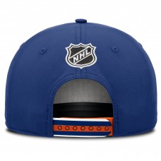 Бейсболка Edmonton Oilers Fanatics Royal 2025 NHL Draft Authentic Pro On-Stage Podium A-Frame