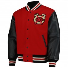 Chicago Blackhawks Red 2025 NHL Winter Classic Full-Snap Coaches Jacket
