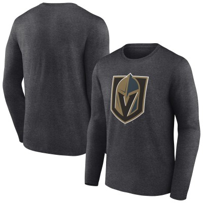 Футболка с длинным рукавом Vegas Golden Knights Charcoal Primary Logo