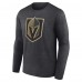 Футболка с длинным рукавом Vegas Golden Knights Charcoal Primary Logo