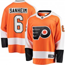 Джерси Philadelphia Flyers Travis Sanheim Fanatics Orange Breakaway