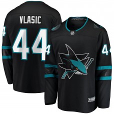 Джерси San Jose Sharks Marc-Edouard Vlasic Fanatics Black Breakaway Джерси San Jose Sharks Marc-Edouard Vlasic Fanatics Black Breakaway