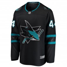 Джерси San Jose Sharks Marc-Edouard Vlasic Fanatics Black Breakaway Джерси San Jose Sharks Marc-Edouard Vlasic Fanatics Black Breakaway