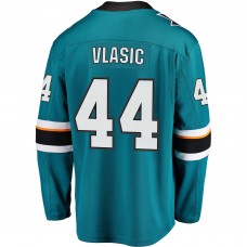 Джерси San Jose Sharks Marc-Edouard Vlasic Fanatics Teal Breakaway