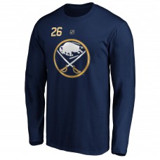 Buffalo Sabres Rasmus Dahlin Fanatics Navy Authentic Stack Name & Number T-Shirt