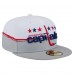 Бейсболка Washington Capitals New Era Gray/White Vintage Color Dip 59FIFTY
