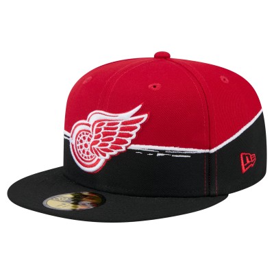 Бейсболка Detroit Red Wings New Era Black/Red Vintage Color Dip 59FIFTY