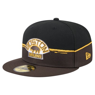 Бейсболка Boston Bruins New Era Brown/Black Vintage Color Dip 59FIFTY