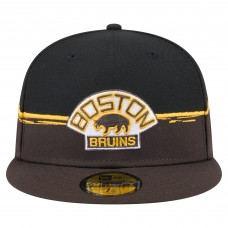 Boston Bruins New Era Brown/Black Vintage Color Dip 59FIFTY Fitted Hat