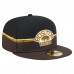 Бейсболка Boston Bruins New Era Brown/Black Vintage Color Dip 59FIFTY