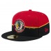 Бейсболка Chicago Blackhawks New Era Black/Red Vintage Color Dip 59FIFTY