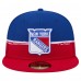 Бейсболка New York Rangers New Era Red/Royal Vintage Color Dip 59FIFTY