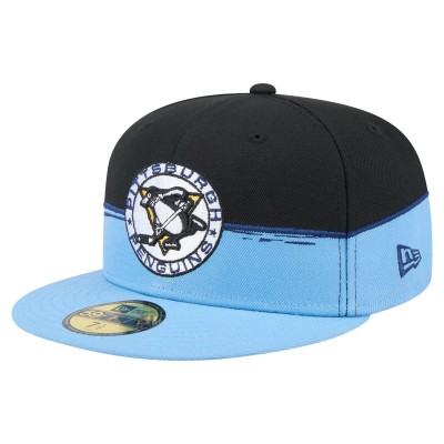 Бейсболка Pittsburgh Penguins New Era Black/Light Blue Vintage Color Dip 59FIFTY