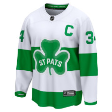 Джерси Auston Matthews Toronto Maple Leafs Fanatics St. Pats Captain Premier Breakaway - White