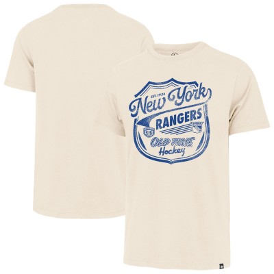 New York Rangers 47 Cream Poke Check Franklin T-Shirt