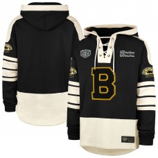 Толстовка Boston Bruins 47 Black Blue Line Heritage Lacer