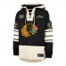 Толстовка Chicago Blackhawks 47 Black Blue Line Heritage Lacer