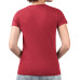 Женская футболка Florida Panthers G-III 4Her by Carl Banks Red Super-Slim Fit Lightweight Animal Print Heart V-Neck