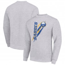 Buffalo Sabres Starter Heather Gray Color Scratch Pullover Sweatshirt
