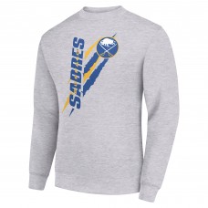 Buffalo Sabres Starter Heather Gray Color Scratch Pullover Sweatshirt