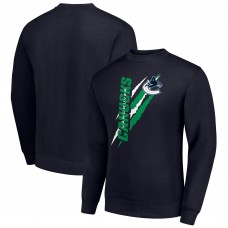 Vancouver Canucks Starter Navy Color Scratch Pullover Sweatshirt