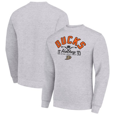 Кофта Anaheim Ducks Starter Heather Gray Stick And Logo Fleece