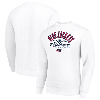 Кофта Columbus Blue Jackets Starter Stick And Logo Fleece - White