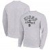 Los Angeles Kings Starter Heather Gray Stick And Puck Logo Fleece Pullover Sweatshirt