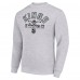 Los Angeles Kings Starter Heather Gray Stick And Puck Logo Fleece Pullover Sweatshirt