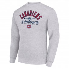 Кофта Montreal Canadiens Starter Stick And Puck Logo Fleece - Heather Gray