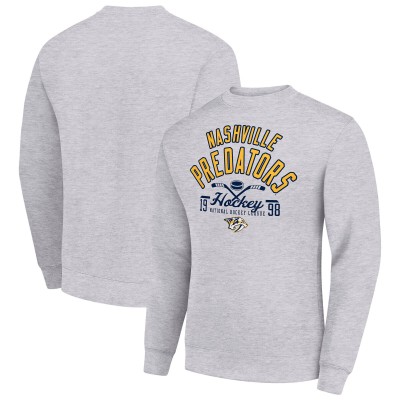 Кофта Nashville Predators Starter Stick And Logo Fleece - Heather Gray