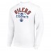 Кофта Edmonton Oilers Starter White Stick And Puck Logo Fleece