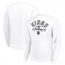 Los Angeles Kings Starter White Stick And Puck Logo Fleece Pullover Sweatshirt