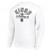 Los Angeles Kings Starter White Stick And Puck Logo Fleece Pullover Sweatshirt
