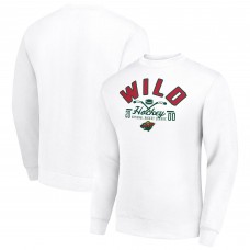 Кофта Minnesota Wild Starter White Stick And Puck Logo Fleece