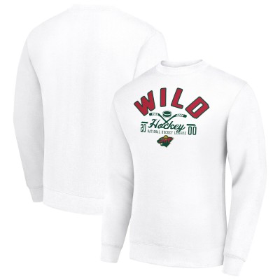 Кофта Minnesota Wild Starter White Stick And Puck Logo Fleece