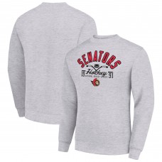Шайба Кофта Ottawa Senators Starter Stick And Logo Fleece - Heather Gray