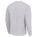 Seattle Kraken Starter Heather Gray Stick And Puck Logo Fleece Pullover Sweatshirt