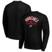 Свитшот Carolina Hurricanes Starter Black Stick And Puck Logo Fleece Pullover