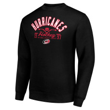 Свитшот Carolina Hurricanes Starter Black Stick And Puck Logo Fleece Pullover Свитшот Carolina Hurricanes Starter Black Stick And Puck Logo Fleece Pullover