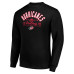 Свитшот Carolina Hurricanes Starter Black Stick And Puck Logo Fleece Pullover