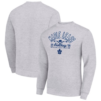 Кофта Toronto Maple Leafs Starter Stick And Puck Logo Fleece - Heather Gray