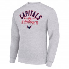 Кофта Washington Capitals Starter Heather Gray Stick And Puck Logo Fleece