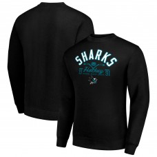 Кофта San Jose Sharks Starter Black Stick And Puck Logo Fleece Кофта San Jose Sharks Starter Black Stick And Puck Logo Fleece