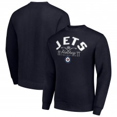 Кофта Winnipeg Jets Starter Navy Stick And Puck Logo Fleece
