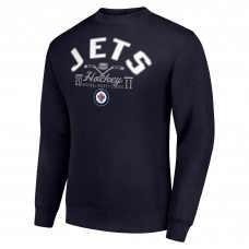 Кофта Winnipeg Jets Starter Navy Stick And Puck Logo Fleece